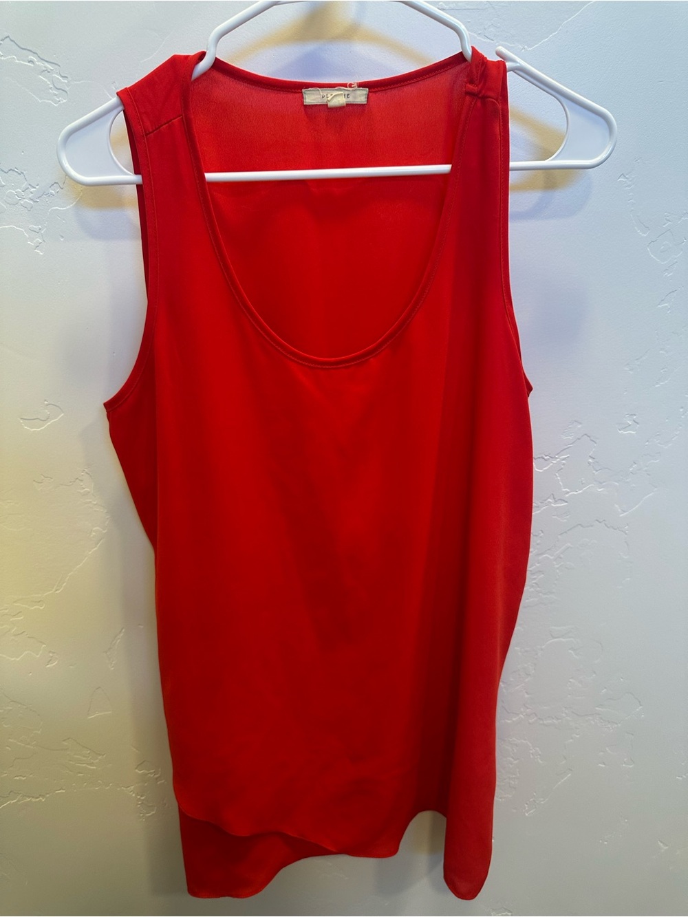 Pleione- Size Small- Red Scoop Neck Tank Top